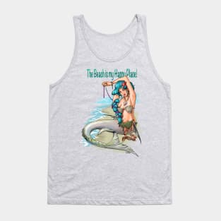 The beach is my happy place! Tank Top